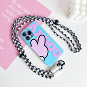 Strap blanco y negro para celular