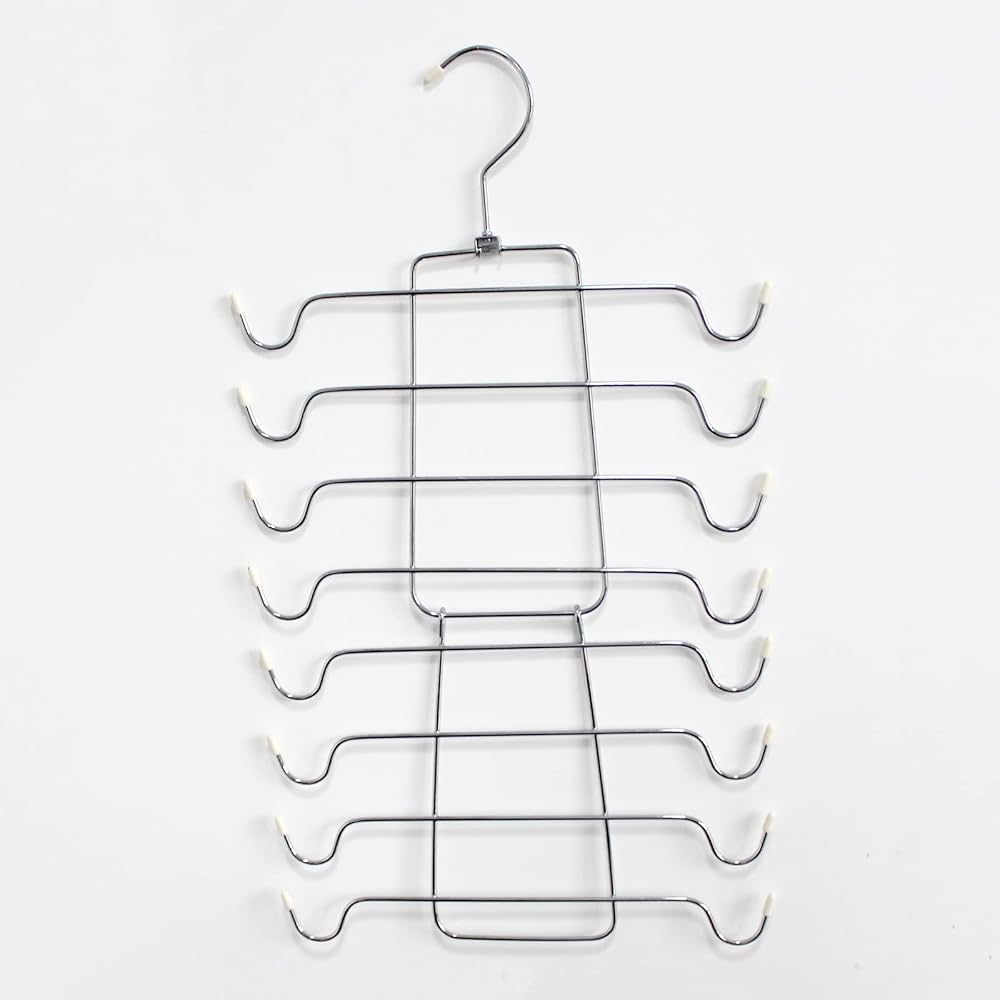 Organizador metálico de perchas de 8 niveles