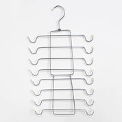 Organizador metálico de perchas de 8 niveles