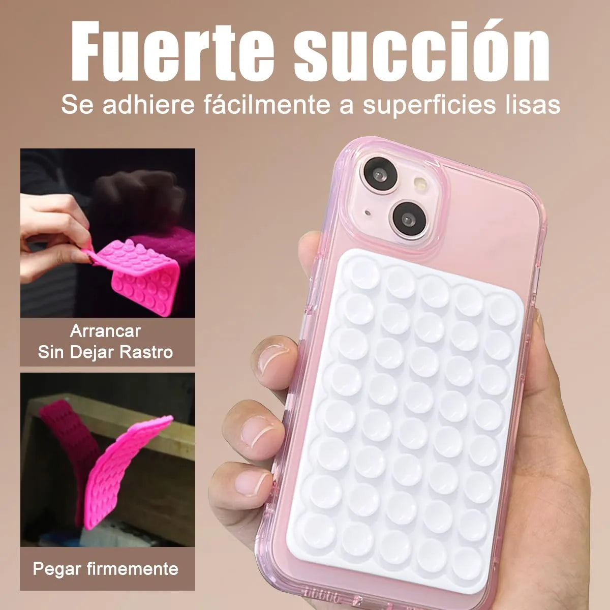Pad de ventosas para celular