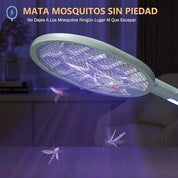 Raqueta eléctrica mata mosquitos recargable