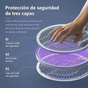 Raqueta eléctrica mata mosquitos recargable