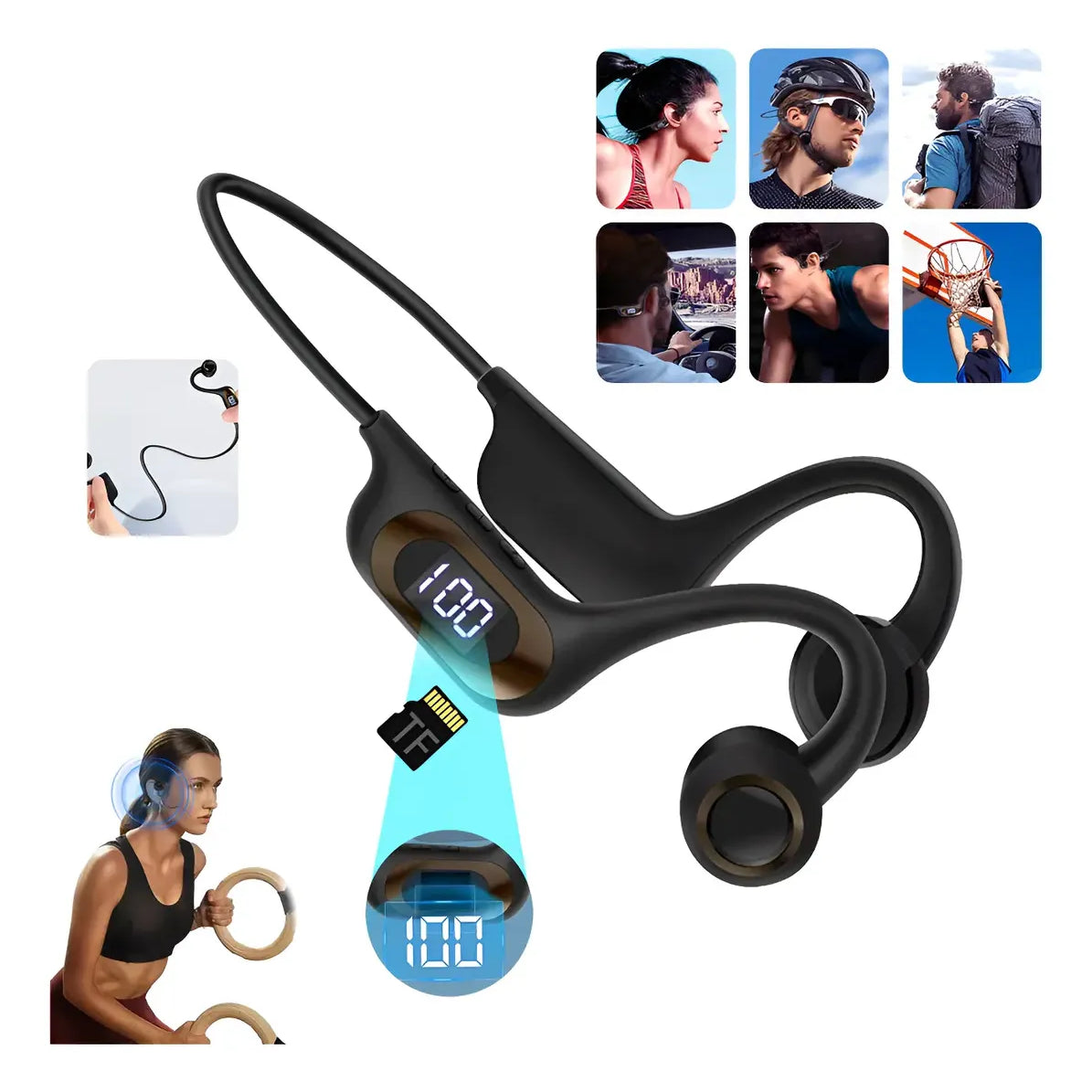 Audífonos bluetooth conducción ósea - Dressygt