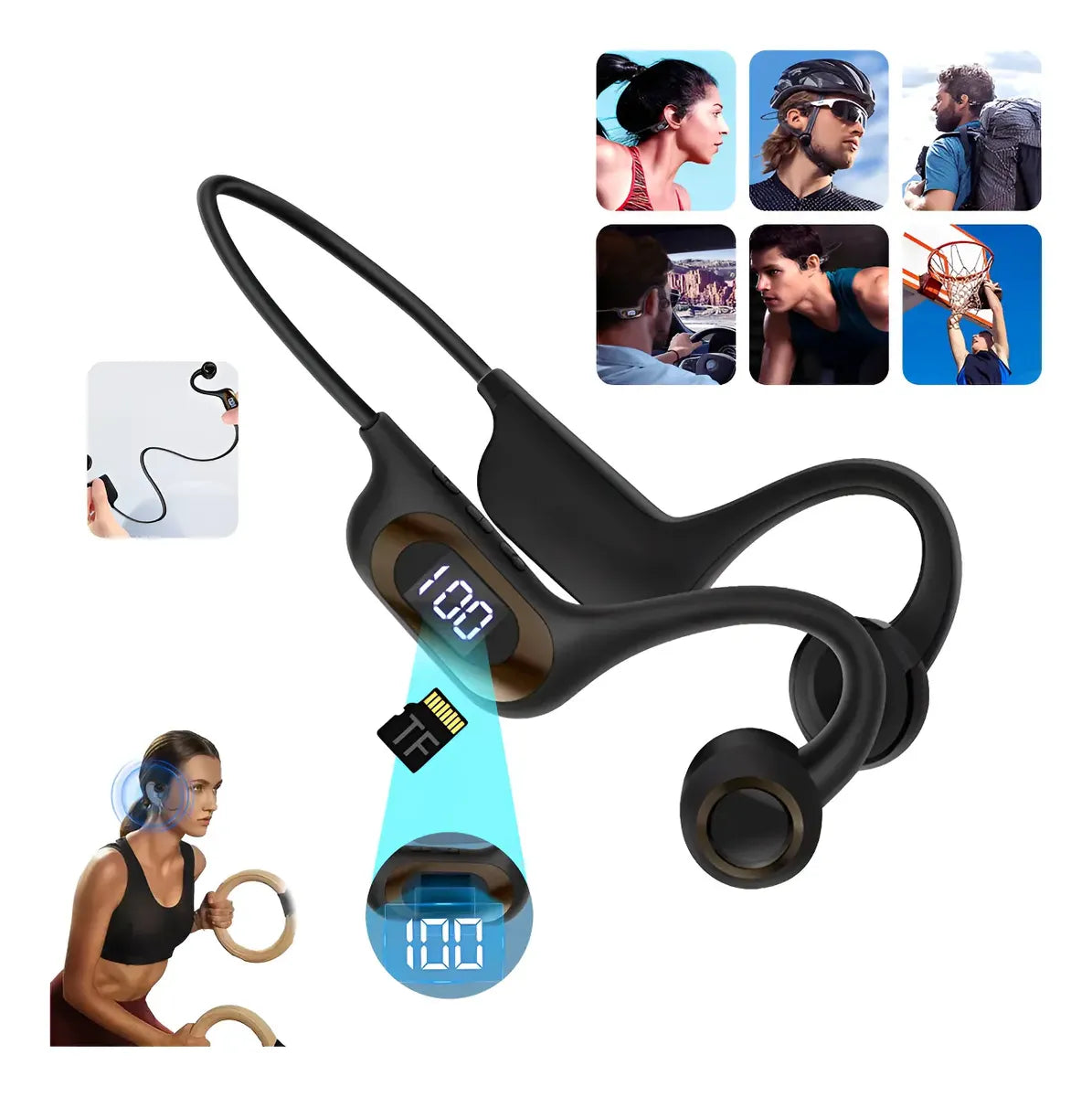 Audífonos bluetooth conducción ósea - Dressygt