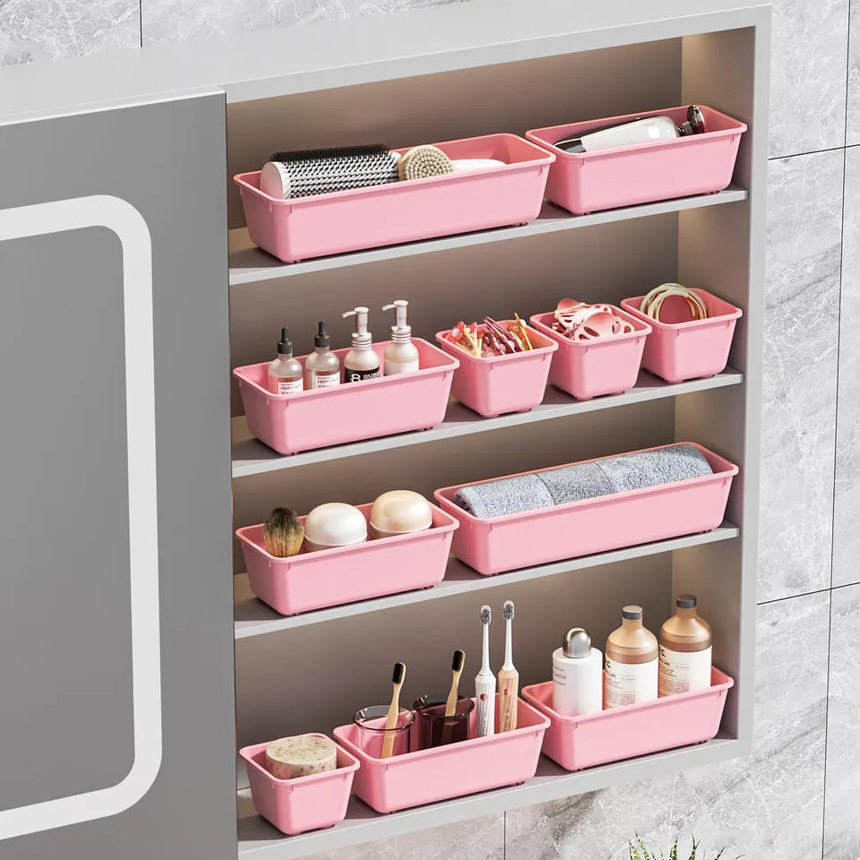 Set de 25 organizadores color rosa para gaveta - Dressygt