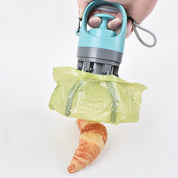 Recogedor con agarrador para desechos de mascotas