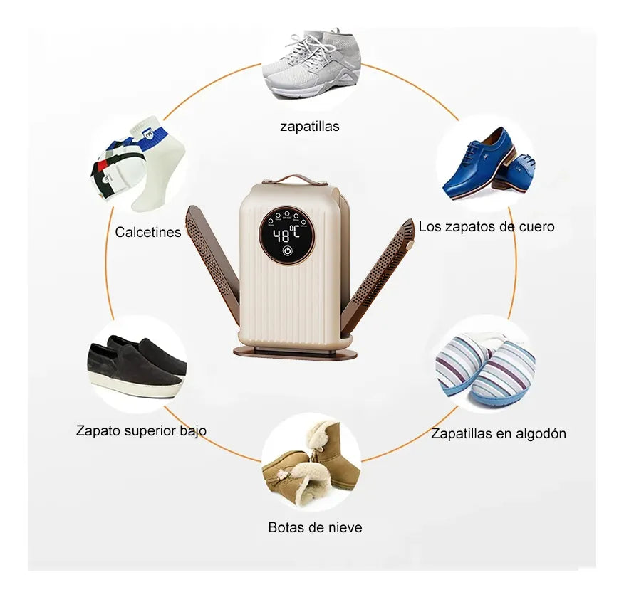 Secador eléctrico para zapatos con temporizador