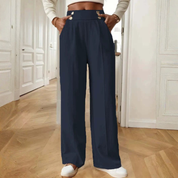 Pantalón de cintura alta wide leg - Dressygt