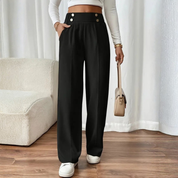 Pantalón de cintura alta wide leg - Dressygt