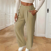 Pantalón de cintura alta wide leg - Dressygt