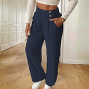 Pantalón de cintura alta wide leg - Dressygt