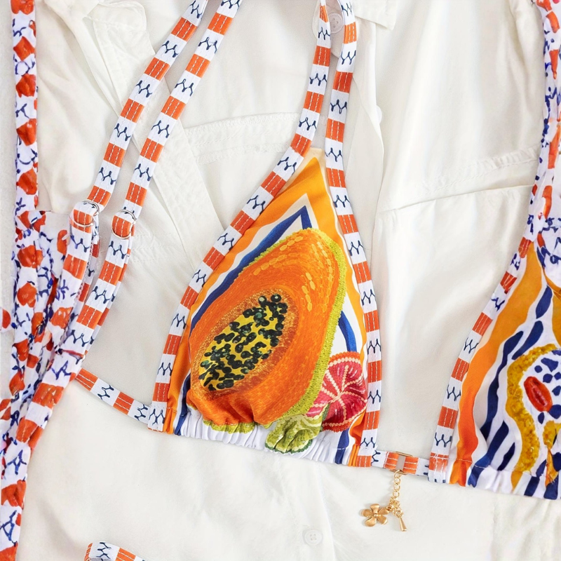 Traje de baño con diseño tropical - Dressygt