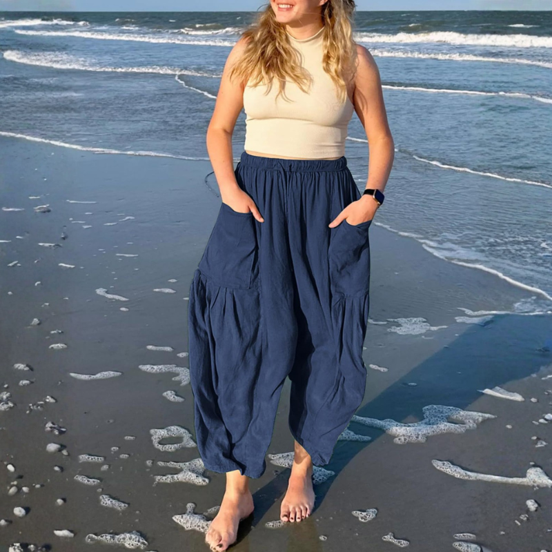 Pantalón holgado estilo bohemio - Dressygt