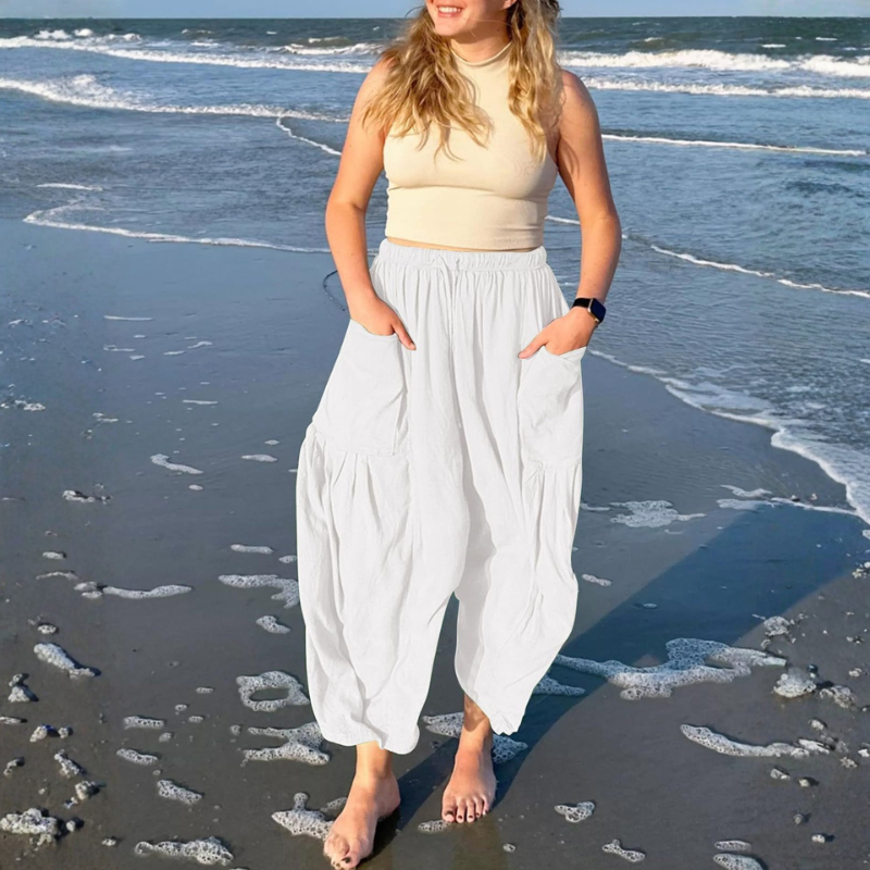 Pantalón holgado estilo bohemio - Dressygt