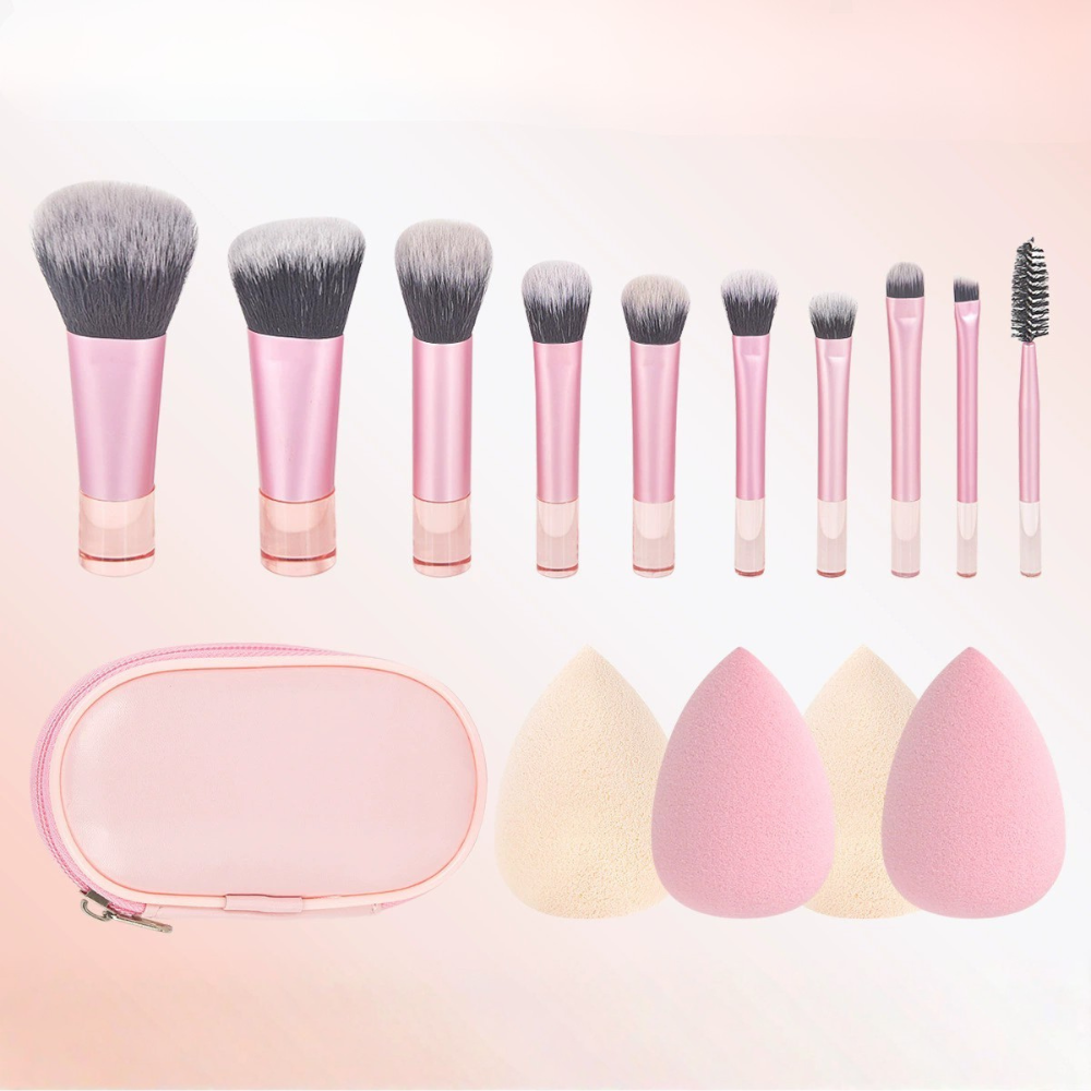 Mini set de brochas y esponjas de maquillaje - Dressygt