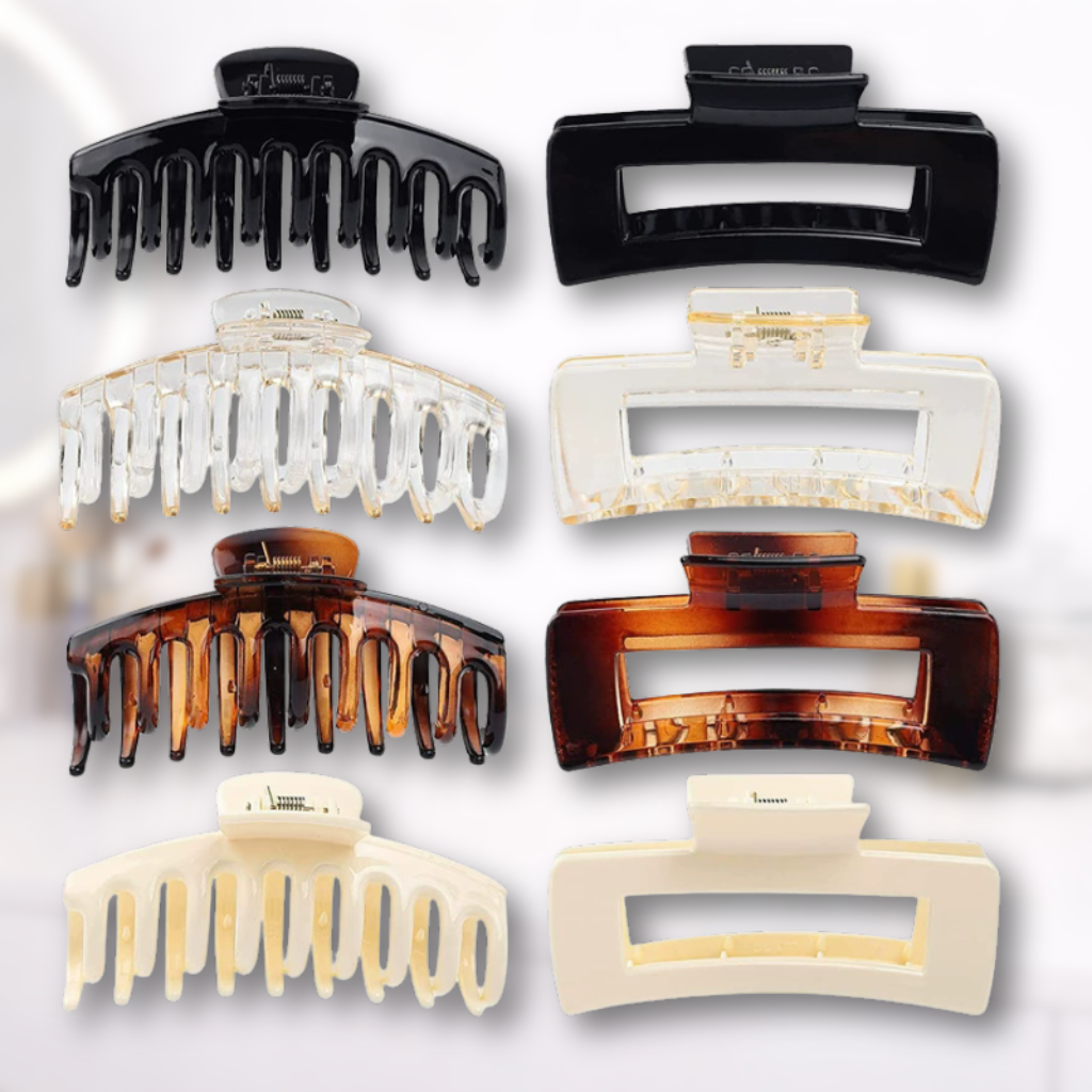 Set de 8 pinzas grandes para cabello - Dressygt