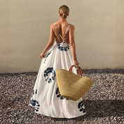 Vestido largo con estampado floral - Dressygt