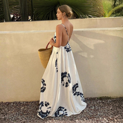 Vestido largo con estampado floral - Dressygt