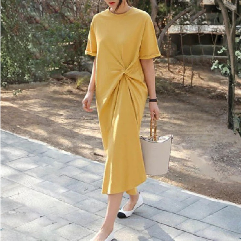 Vestido casual con fruncido - Dressygt