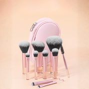 Set de 10 mini brochas de maquillaje con estuche - Dressygt