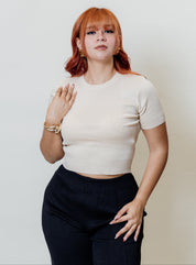 Conjunto de dos piezas manga corta y palazzo