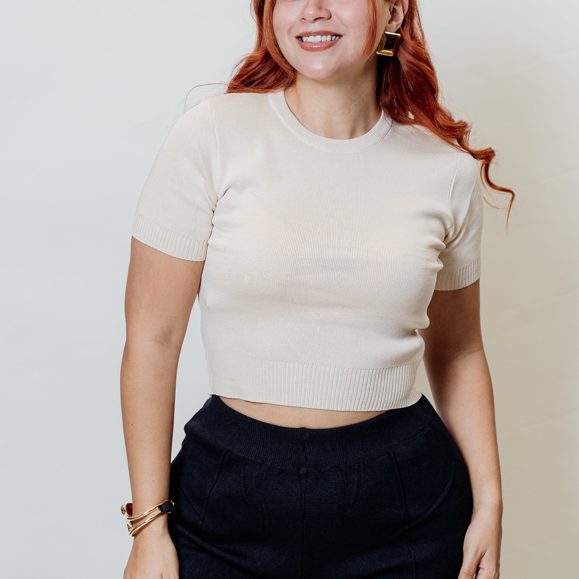 Conjunto de dos piezas manga corta y palazzo