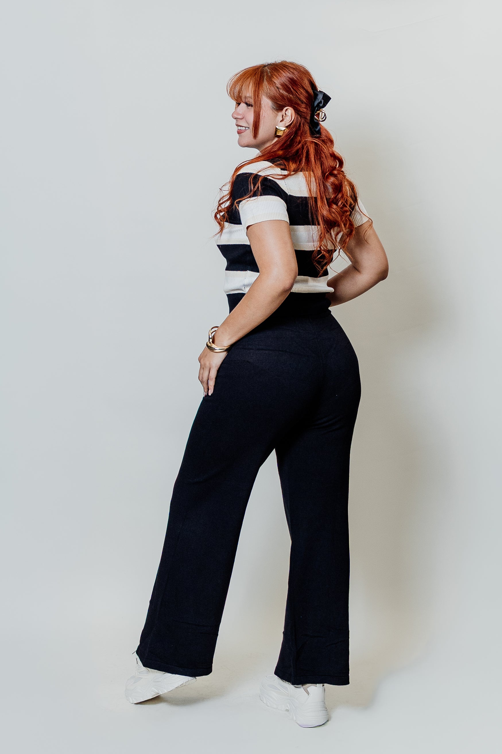 Conjunto de 2 piezas pantalón y blusa tela suave