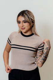 Blusa básica con rayas