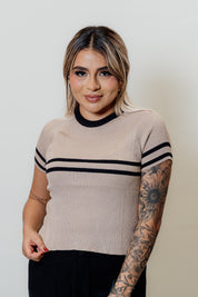 Blusa básica con rayas