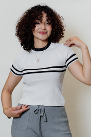 Blusa básica con rayas