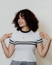 Blusa básica con rayas