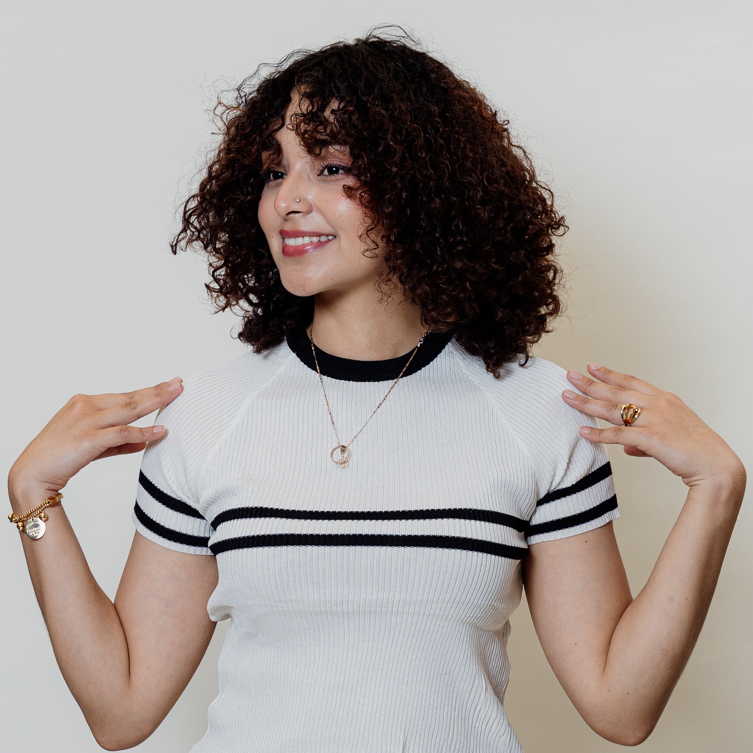 Blusa básica con rayas