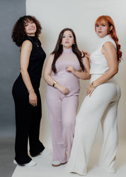 Conjunto de dos piezas sin mangas y pantalón palazzo