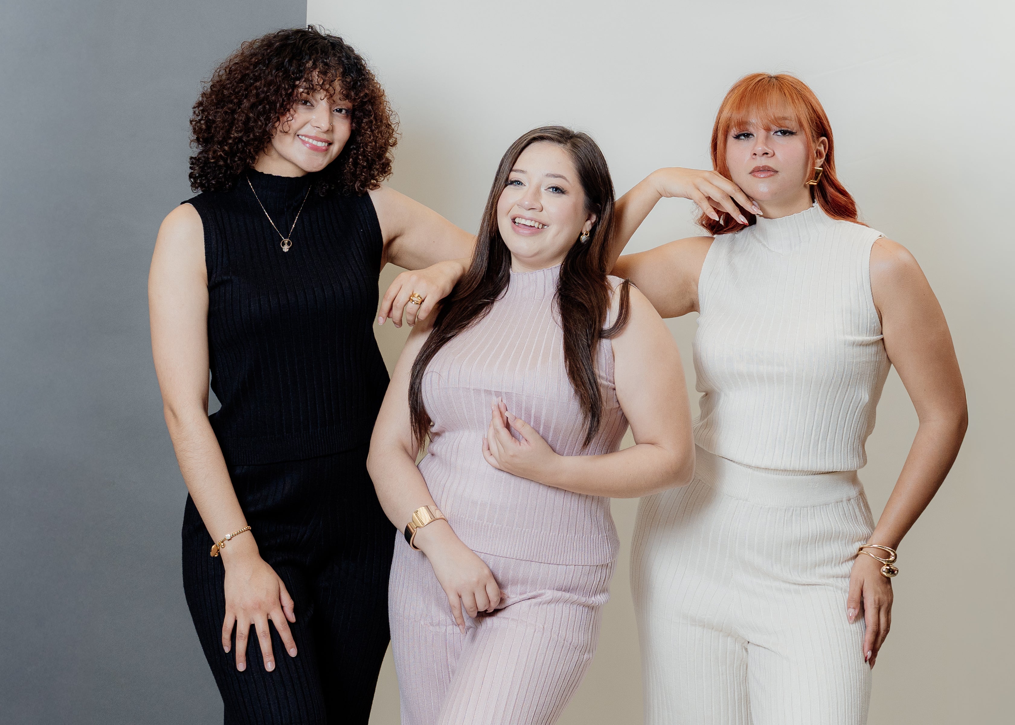 Conjunto de dos piezas sin mangas y pantalón palazzo