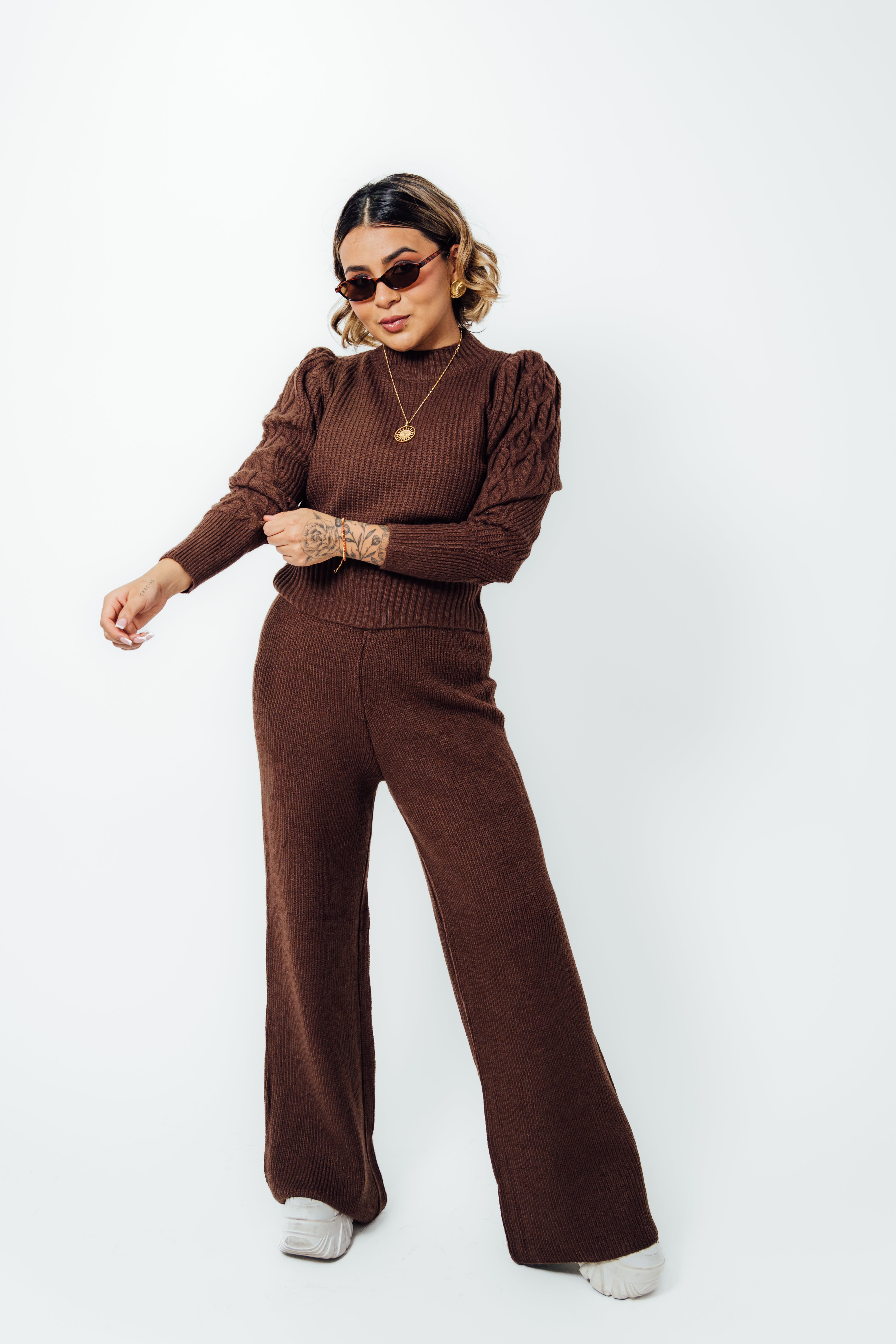 Conjunto de dos piezas de manga larga