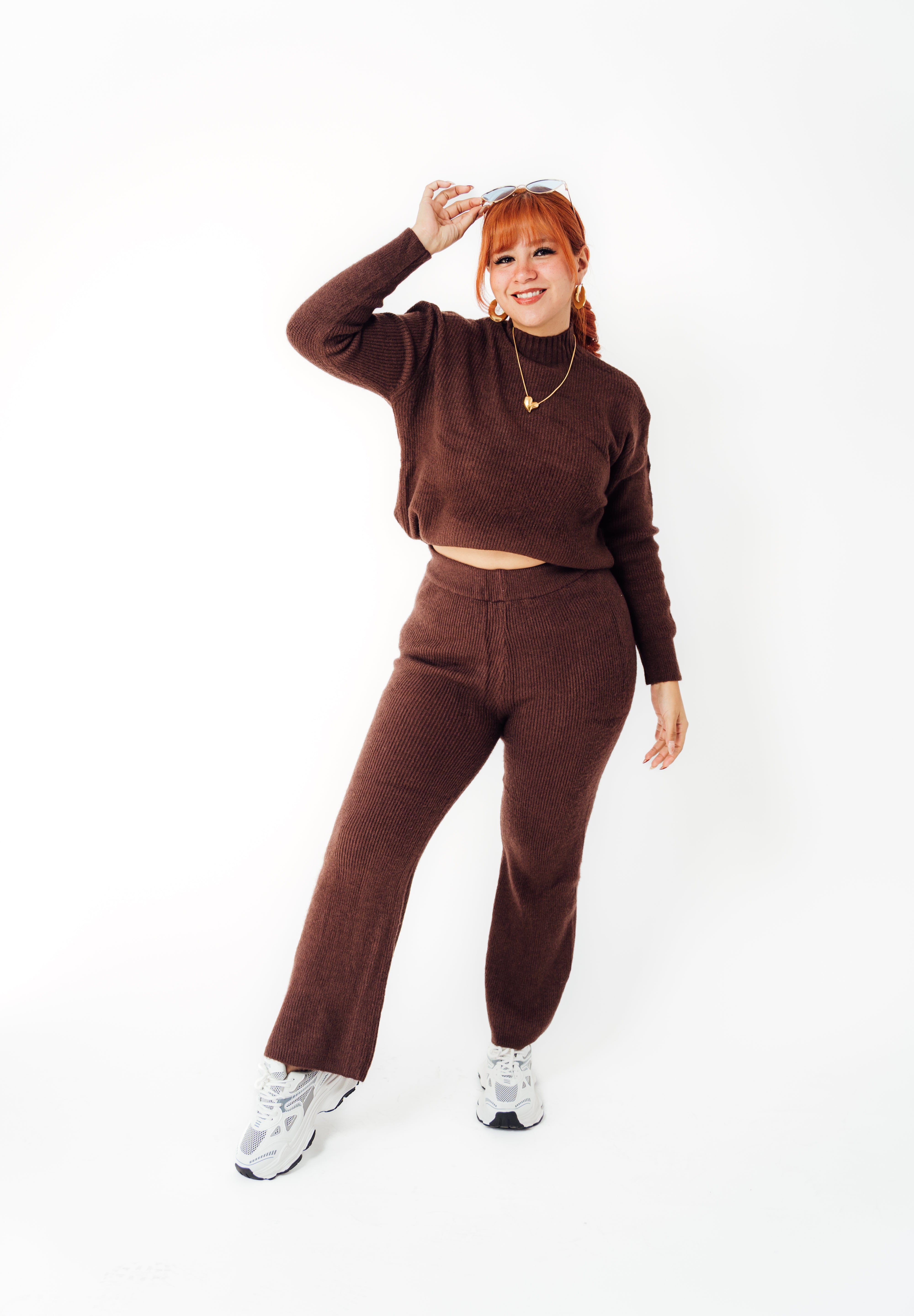 Conjunto de dos piezas de cuello alto