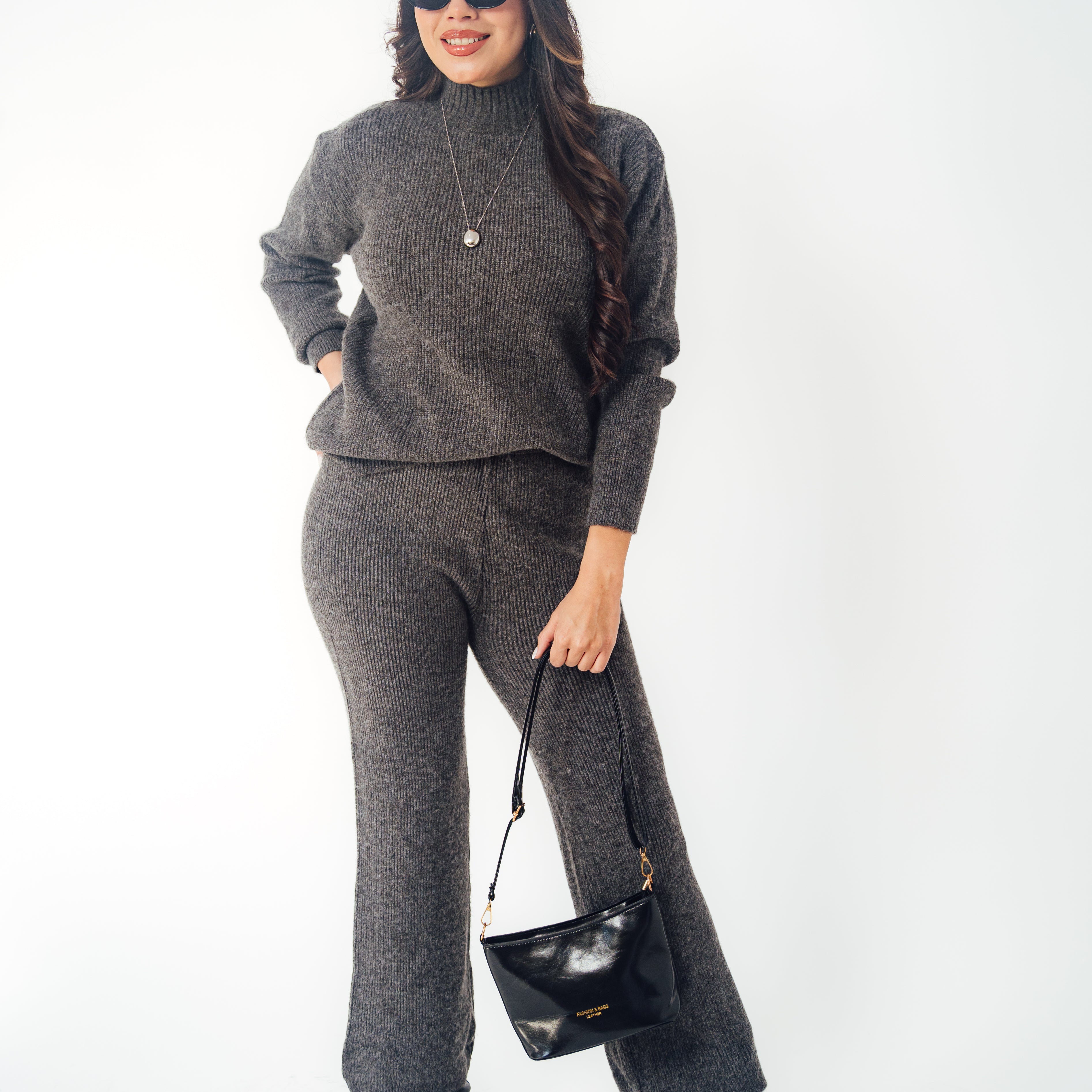 Conjunto de dos piezas de cuello alto