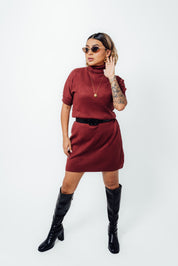 Vestido casual con cinturón