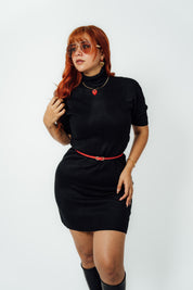 Vestido casual con cinturón