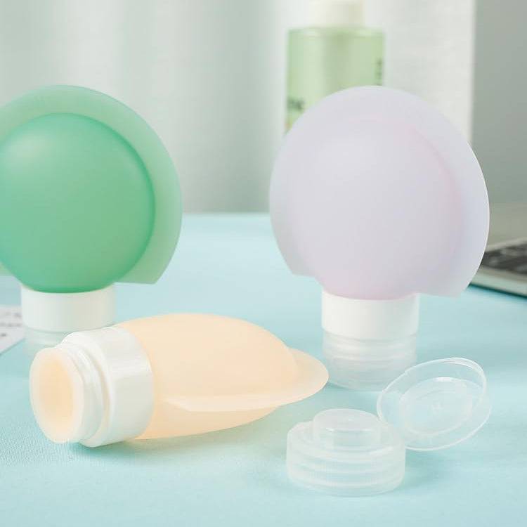 Set de 3 dispensador de silicón de viaje