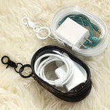 Mini bolso transparente tipo llavero