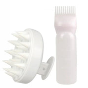 Set de  botella y cepillo masajeador anticaspa