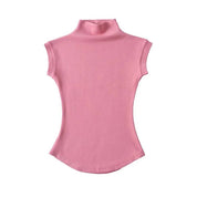Blusa manga corta  de cuello alto - Dressygt