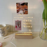Pizarrón LED con luz decorativo