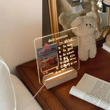 Pizarrón LED con luz decorativo