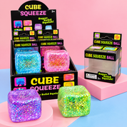 Cubo squishy con glitter antiestrés - Dressygt