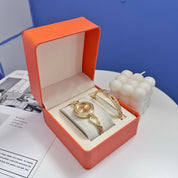 Set de reloj femenino con pulsera