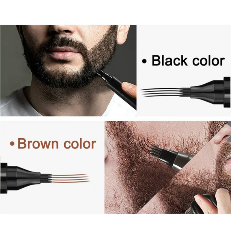 Dúo de marcador  y cepillo para barba