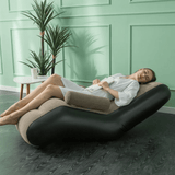 Sofá inflable en forma de S
