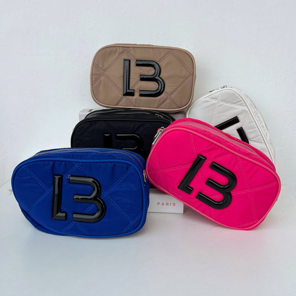 Bolsa cross body grande con doble zipper BL